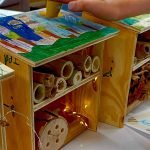 insect bungalow with solar lights